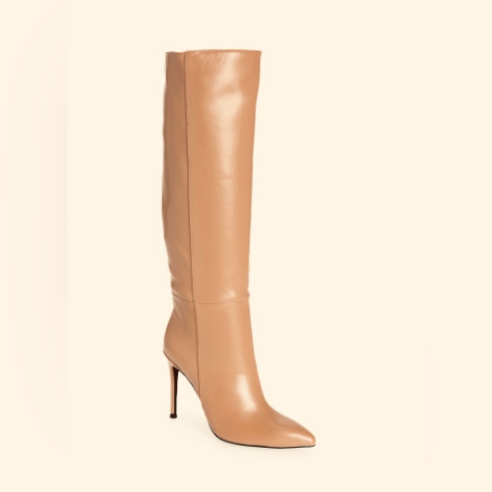 Jeffrey Campbell Arsen Knee High Boots in Dark Natural SZ 8